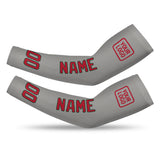 Custom Gray Red Arm Sleeve