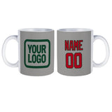 Custom Gray Red Mug