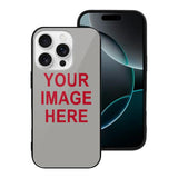 Custom Gray Red Phone Case