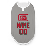 Custom Gray Red Pet Vest