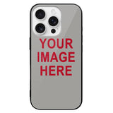 Custom Gray Red Phone Case