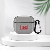 Custom Gray Red AirPods Case (3rd Generation)