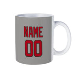 Custom Gray Red Mug