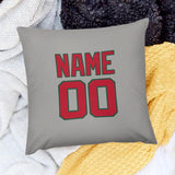 Custom Gray Red Pillowcase