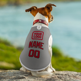Custom Gray Red Pet Vest