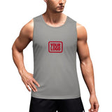Custom Gray Red Men's Tank Top