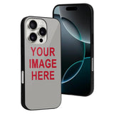 Custom Gray Red Phone Case