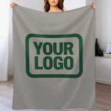 Custom Gray Green Blanket