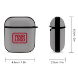 Custom Gray Red AirPods Case