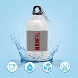 Custom Gray Red Sports Bottle
