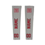 Custom Gray Red Arm Sleeve