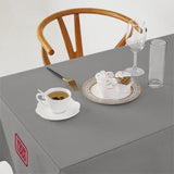 Custom Gray Green Square Table Cloth