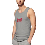 Custom Gray Red Men's Tank Top