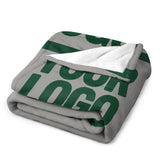 Custom Gray Green Blanket