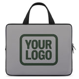 Custom Gray Dark Green Laptop Bag