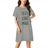 Custom Gray Dark Green Nachthemd