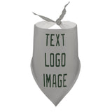 Custom Gray Dark Green Pet Scarf