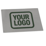 Custom Gray Dark Green Flag