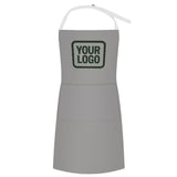 Custom Gray Dark Green Apron