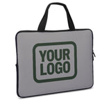 Custom Gray Dark Green Laptop Bag