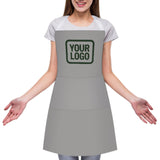 Custom Gray Dark Green Apron