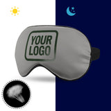 Custom Gray Dark Green Sleep Mask