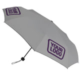 Custom Gray Purple Automatic Umbrella