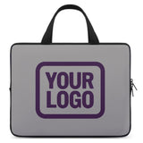 Custom Gray Purple Laptop Bag