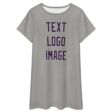 Custom Gray Purple Nachthemd