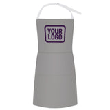 Custom Gray Purple Apron