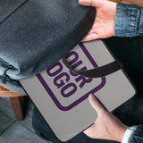 Custom Gray Purple Laptop Bag