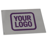 Custom Gray Purple Flag