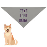 Custom Gray Purple Pet Scarf