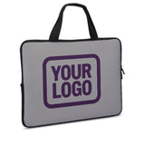 Custom Gray Purple Laptop Bag
