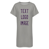 Custom Gray Purple Nachthemd