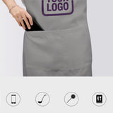 Custom Gray Purple Apron