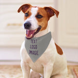 Custom Gray Purple Pet Scarf