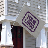 Custom Gray Purple Flag