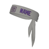 Custom Gray Light Purple Headband