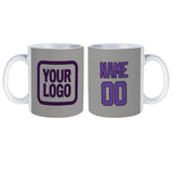 Custom Gray Light Purple Mug
