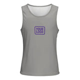 Custom Gray Light Purple Men's Tank Top