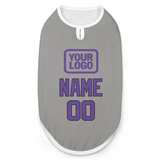 Custom Gray Light Purple Pet Vest