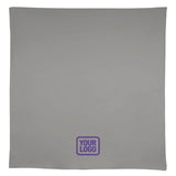 Custom Gray Purple Square Table Cloth