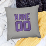 Custom Gray Light Purple Pillowcase