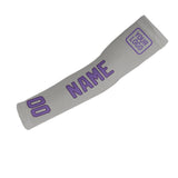 Custom Gray Light Purple Arm Sleeve