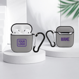 Custom Gray Light Purple AirPods Case