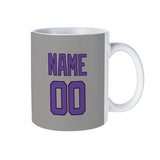 Custom Gray Light Purple Mug