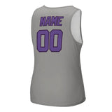 Custom Gray Light Purple Men's Tank Top