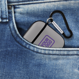 Custom Gray Light Purple AirPods Case