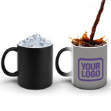 Custom Gray Light Purple Magic Mug